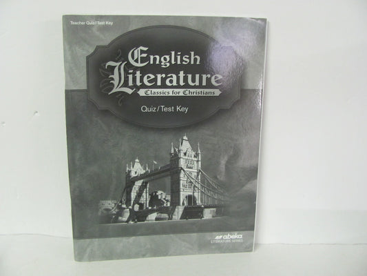 English Literature Abeka Quiz/Test Key  Pre-Owned 12th Grade Reading Textbooks