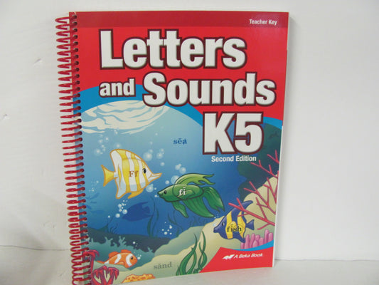 Letters and Sounds K5 Abeka Teacher Key  Pre-Owned Language Textbooks