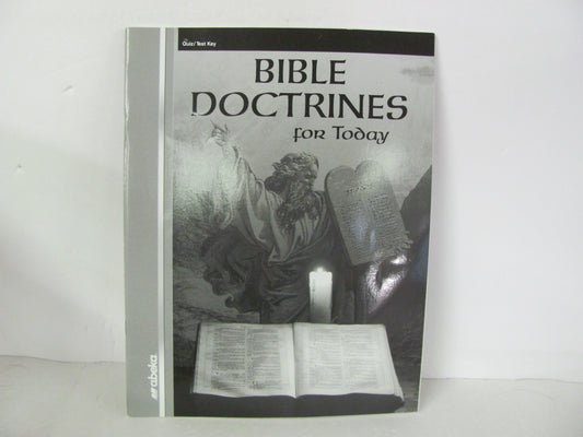 Bible Doctrines For Today Abeka Quiz/Test Key  Pre-Owned Bible Textbooks