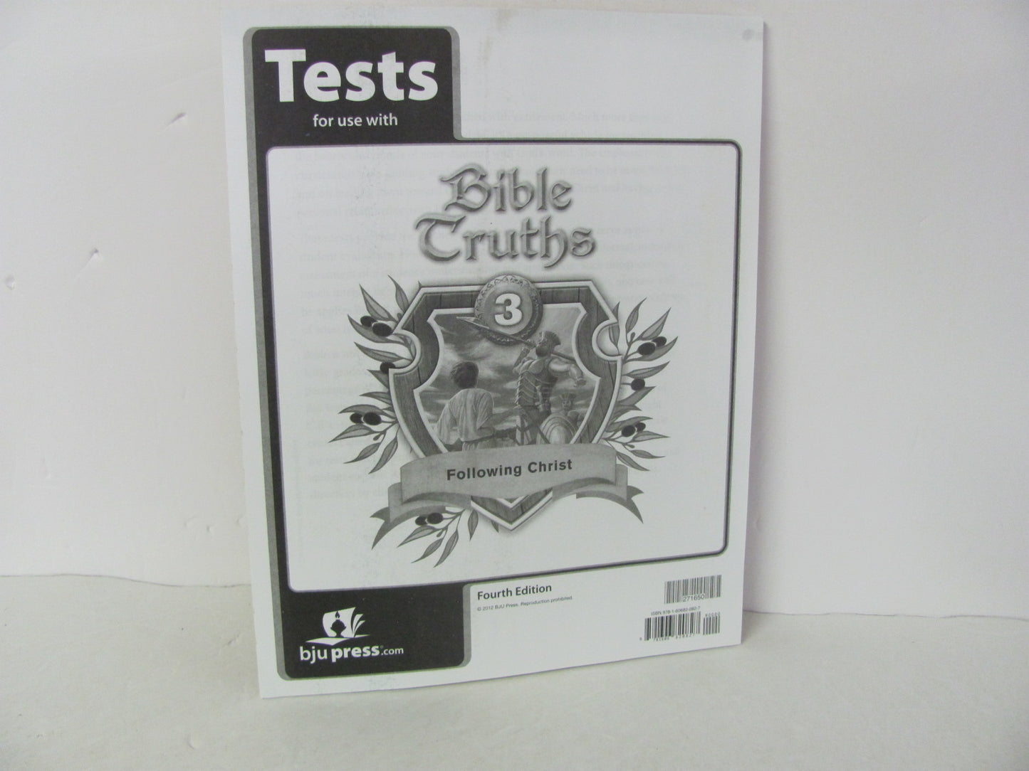 Bible Truths BJU Press Tests  Pre-Owned 3rd Grade Bible Textbooks