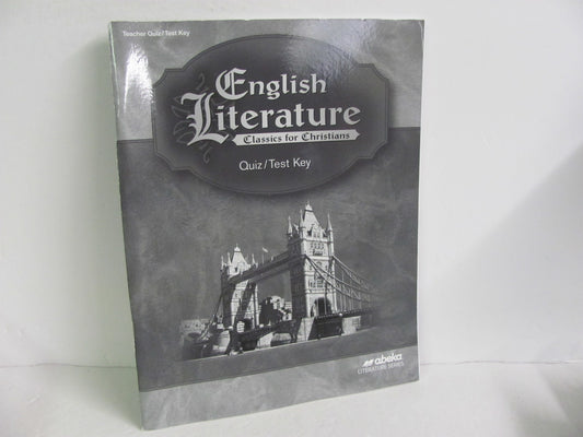 English Literature Abeka Quiz/Test Key  Pre-Owned 12th Grade Reading Textbooks