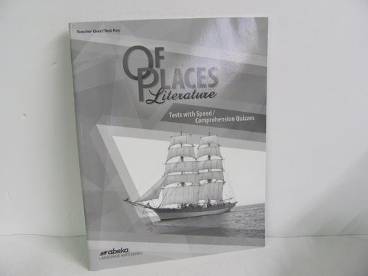 Of Places Literature Abeka Quiz/Test Key  Pre-Owned 8th Grade Reading Textbooks