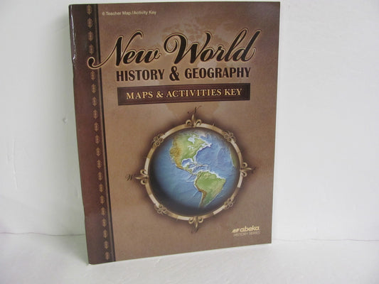 New World History Abeka Map/Activity Key  Pre-Owned 6th Grade History Textbooks