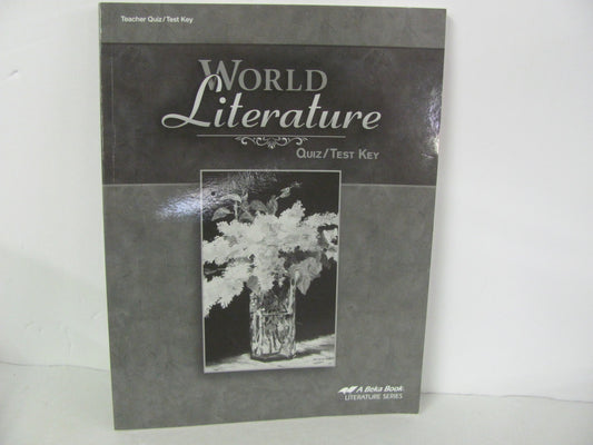 World Literature Abeka Quiz/Test Key  Pre-Owned 10th Grade Reading Textbooks