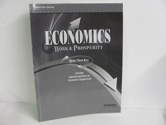 Economics Abeka Quiz/Test Key  Pre-Owned 12th Grade History Textbooks