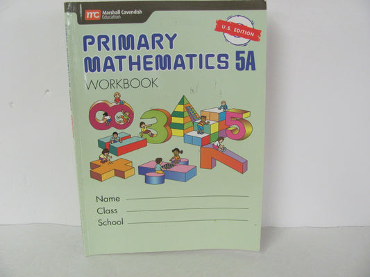 Primary Mathematics 5A Singapore Workbook  Pre-Owned Mathematics Textbooks