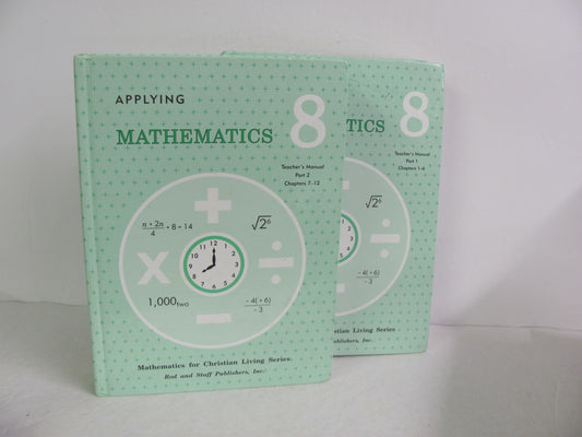 Applying Mathematics Rod & Staff Teacher Manual  Pre-Owned Mathematics Textbooks